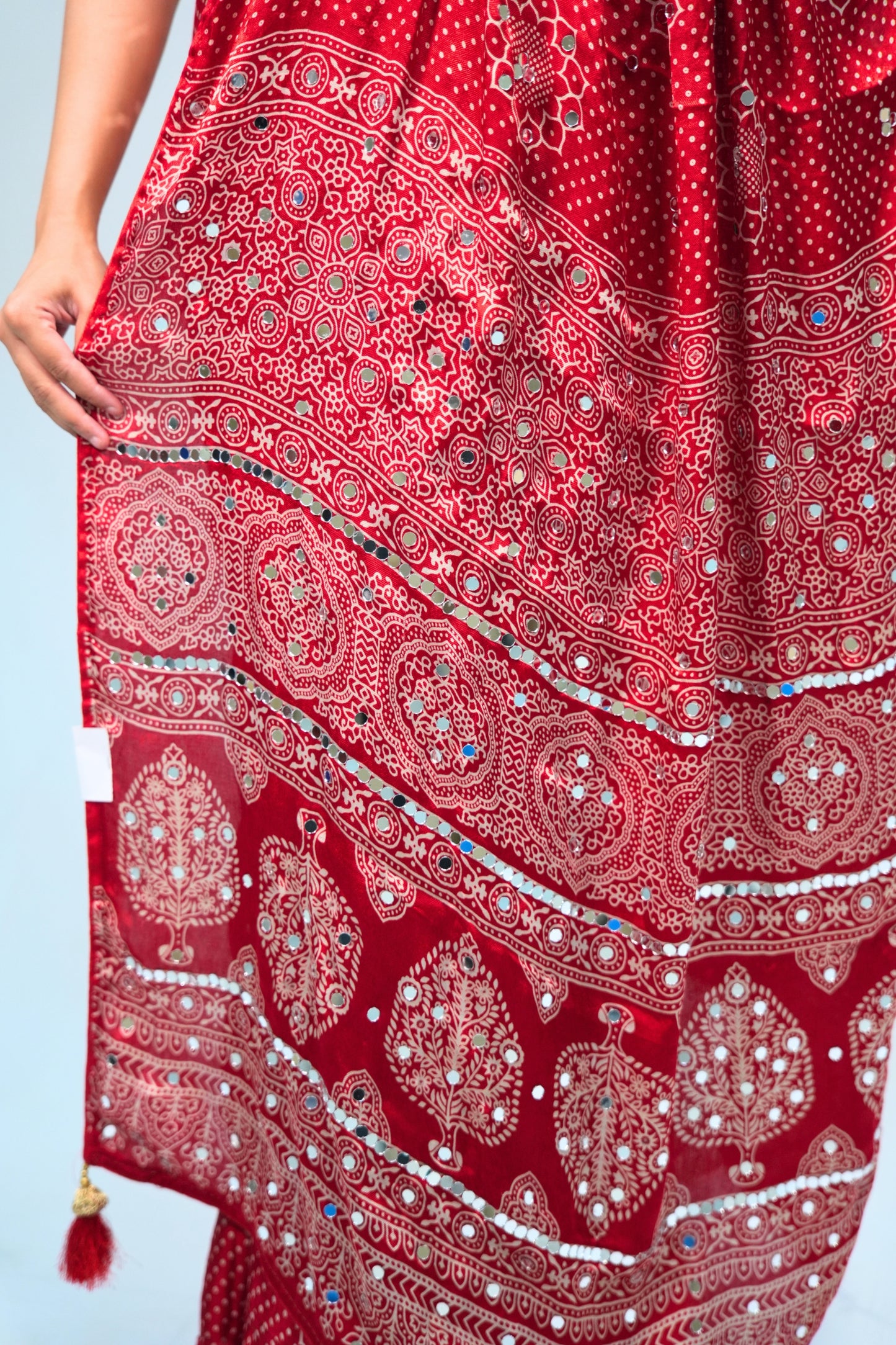 Modal silk Bandhani saree