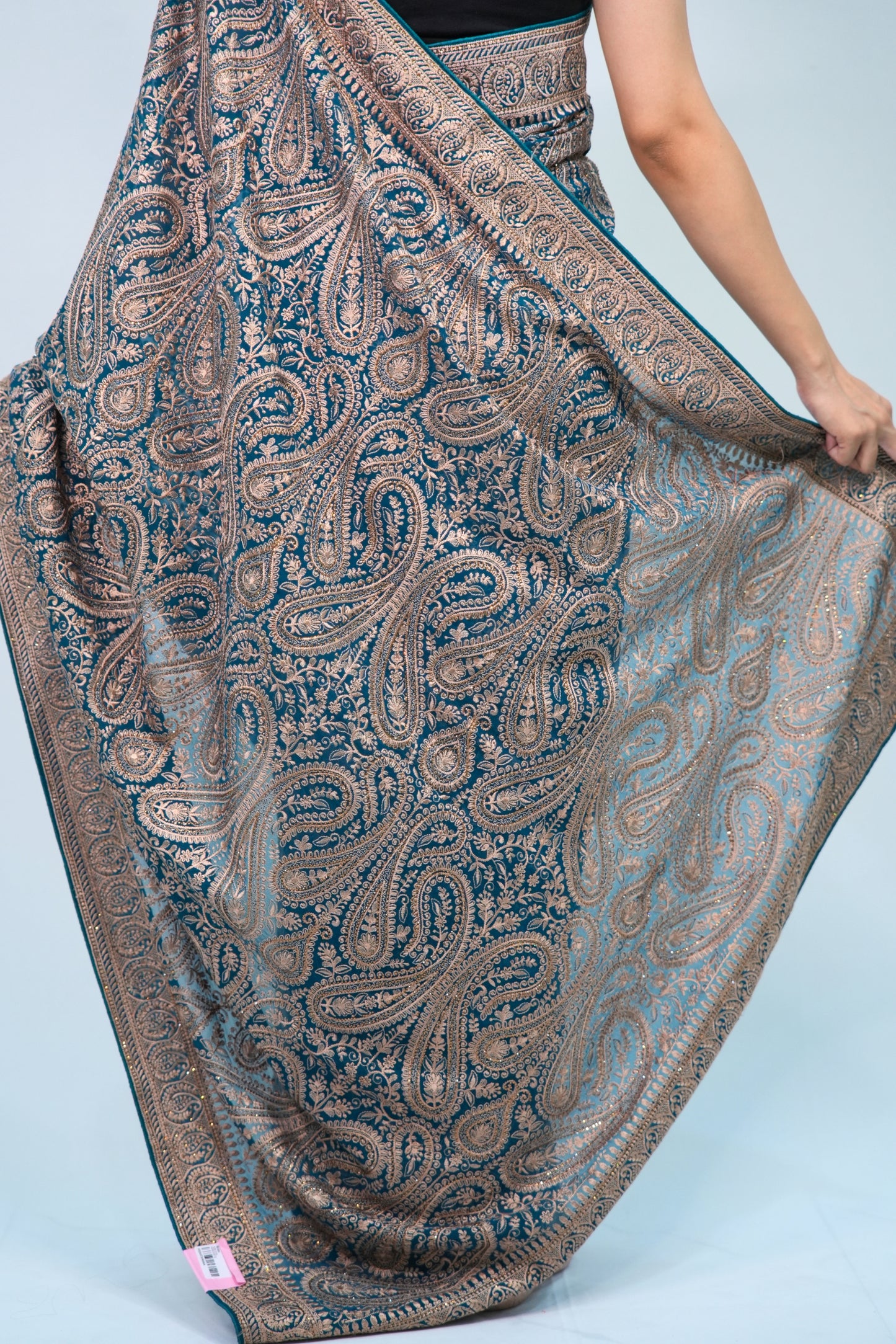 Georgette kashmiri work
