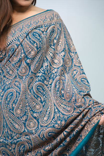 Georgette kashmiri work