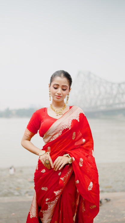 BANARSI ORGANZA SAREE