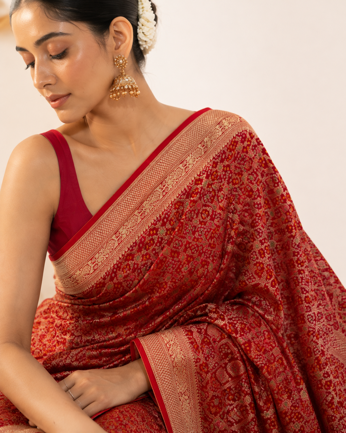 Georgette Khaddi Saree