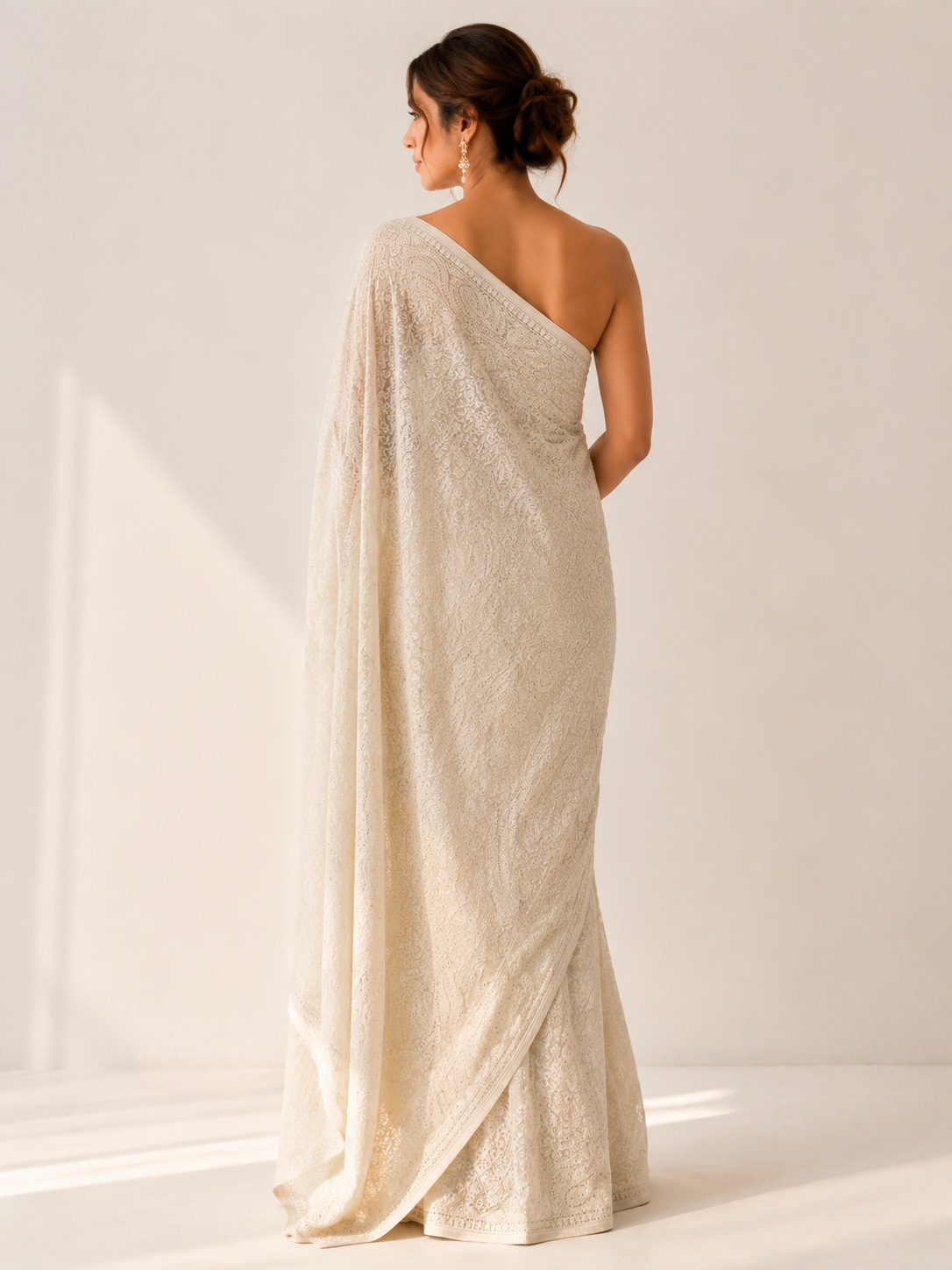 Chikankari Georgette Saree