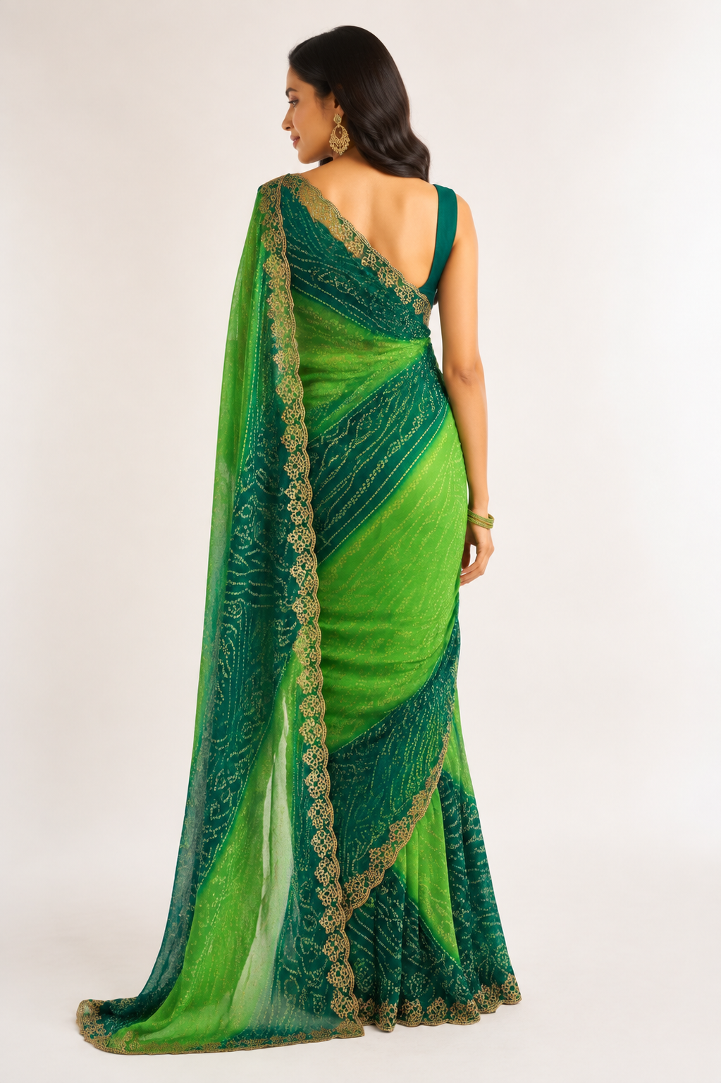 Bandejh Chiffon Saree