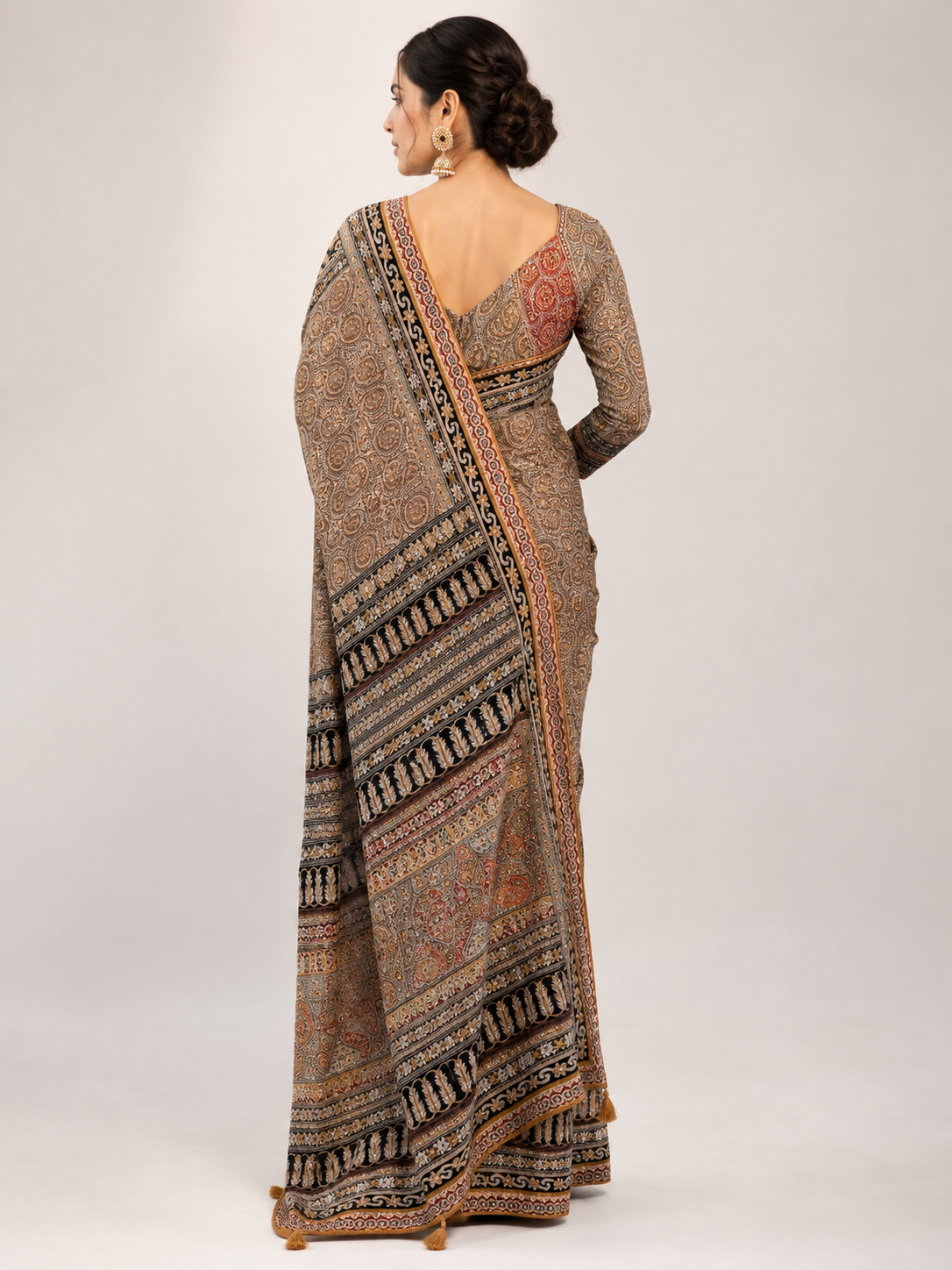 Designer Crepe Saree
