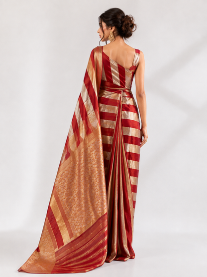 Abstract Mashru Silk Saree