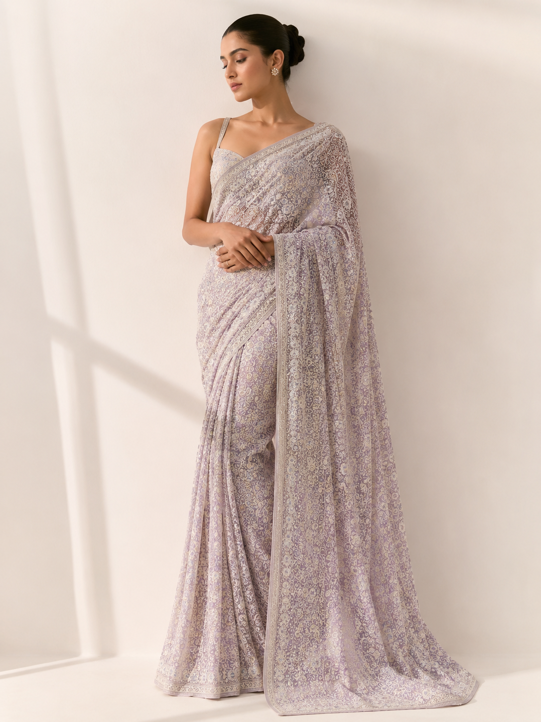 Chikankari Georgette Saree