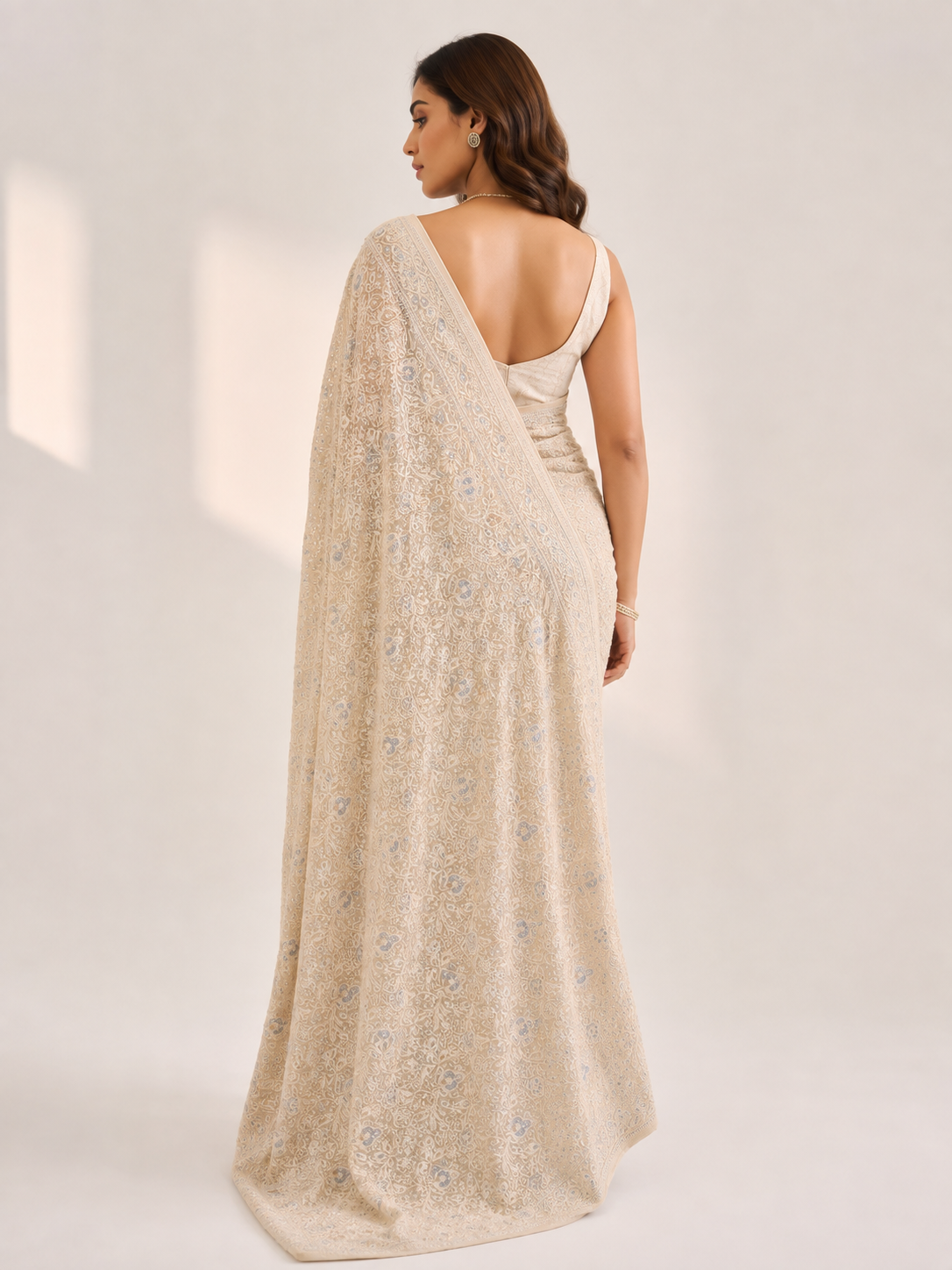 Chikankari Georgette Saree