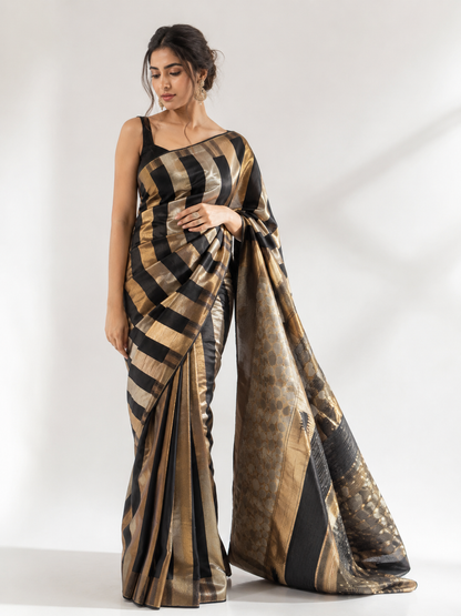 Abstract Mashru Silk Saree