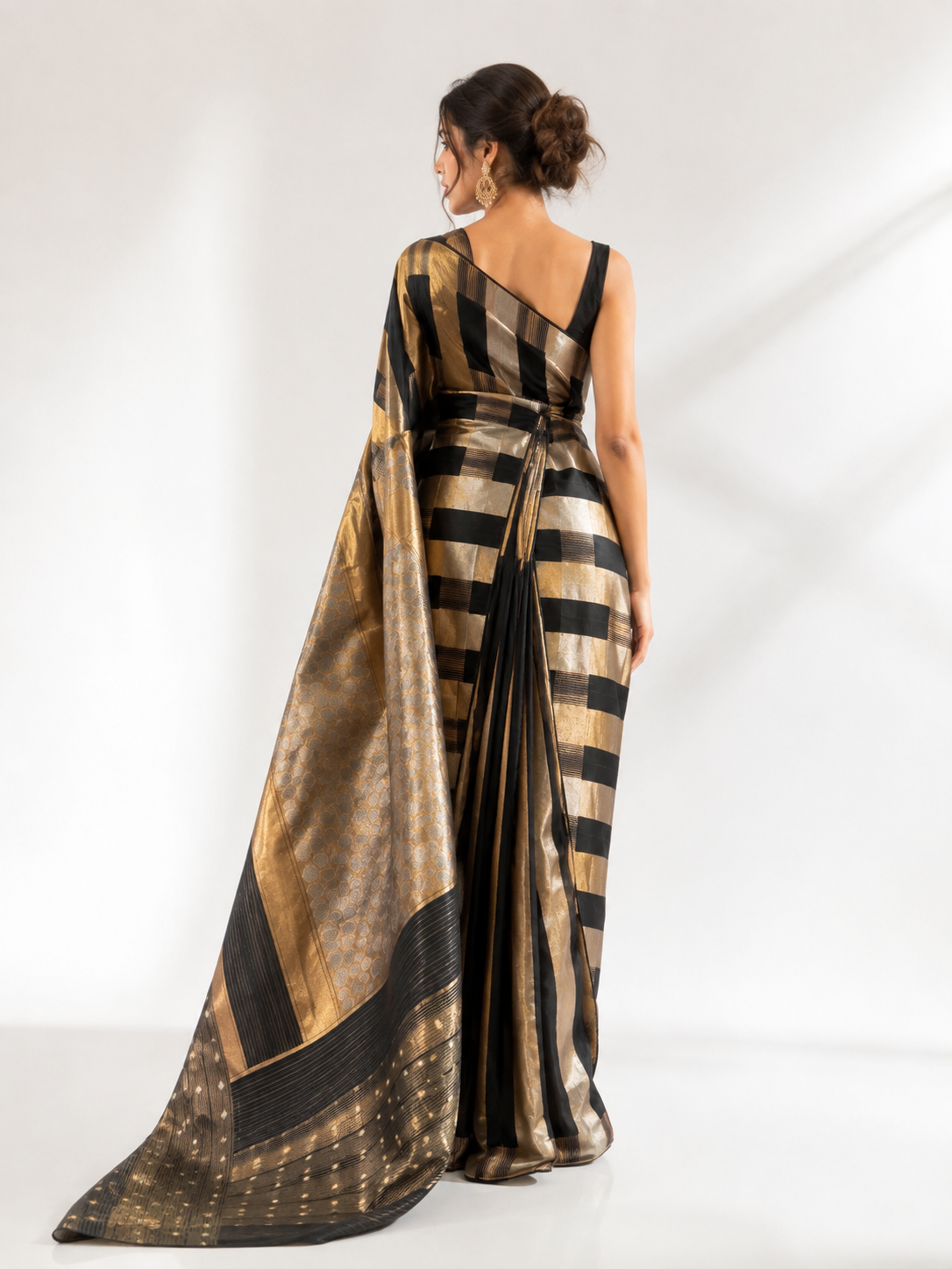 Abstract Mashru Silk Saree