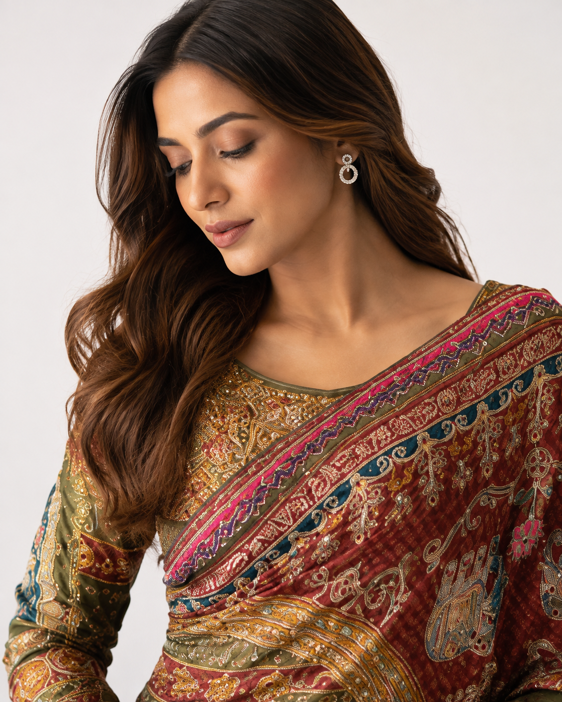 Celebrity Designer Chinon Saree