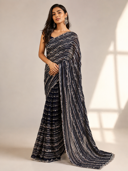 Georgette Cocktail Saree