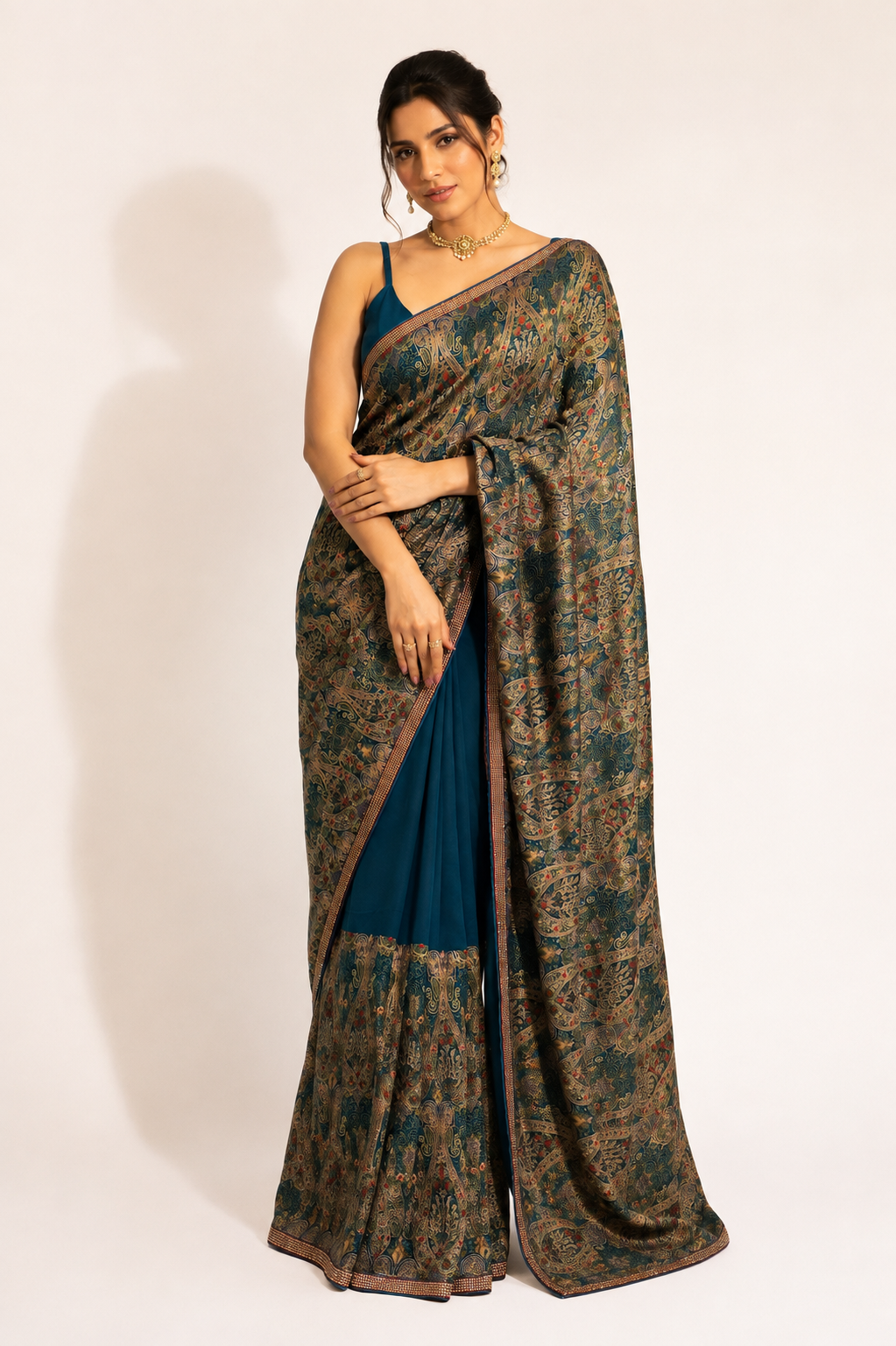 Georgette Kashmiri Saree