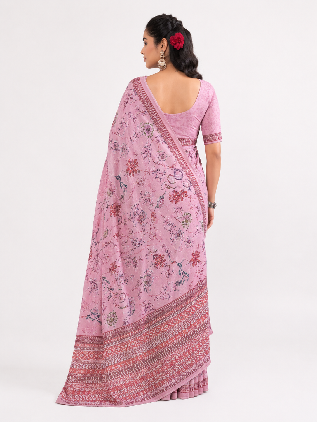 Printed Georgette Saree