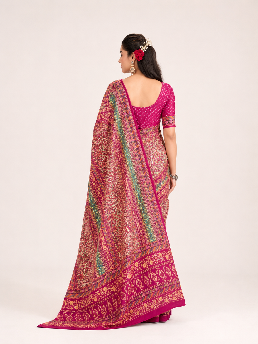 Printed Georgette Saree