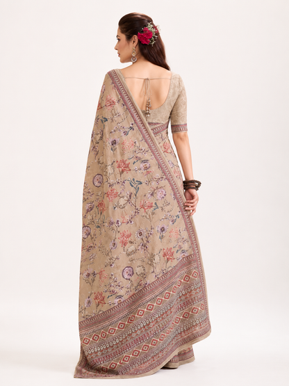 Printed Georgette Saree