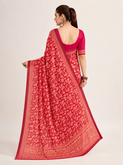 Printed Georgette Saree