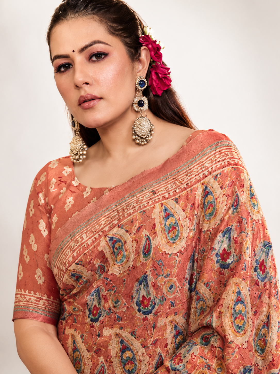 Printed Georgette Saree