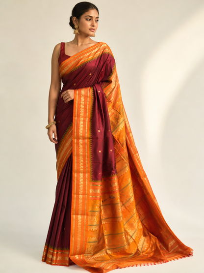 Pure Kadiyal Silk Saree