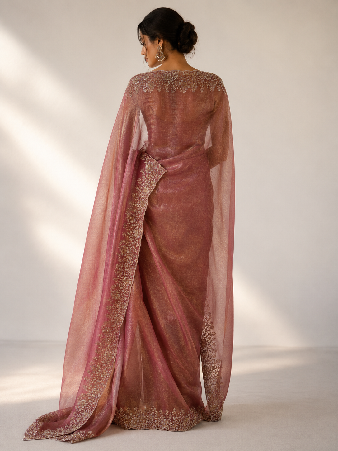 Crush Tissue Saree