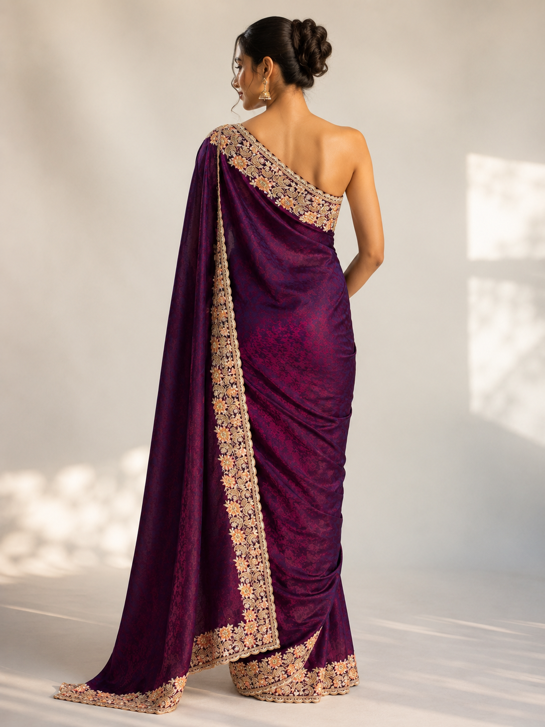 Organza Embroidery Saree