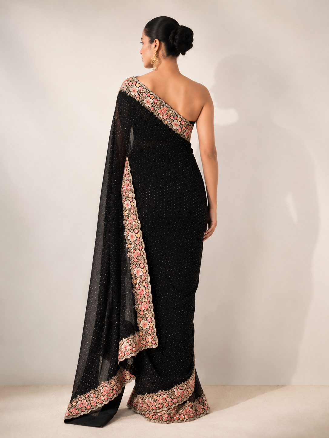 Crepe Embroidery Saree