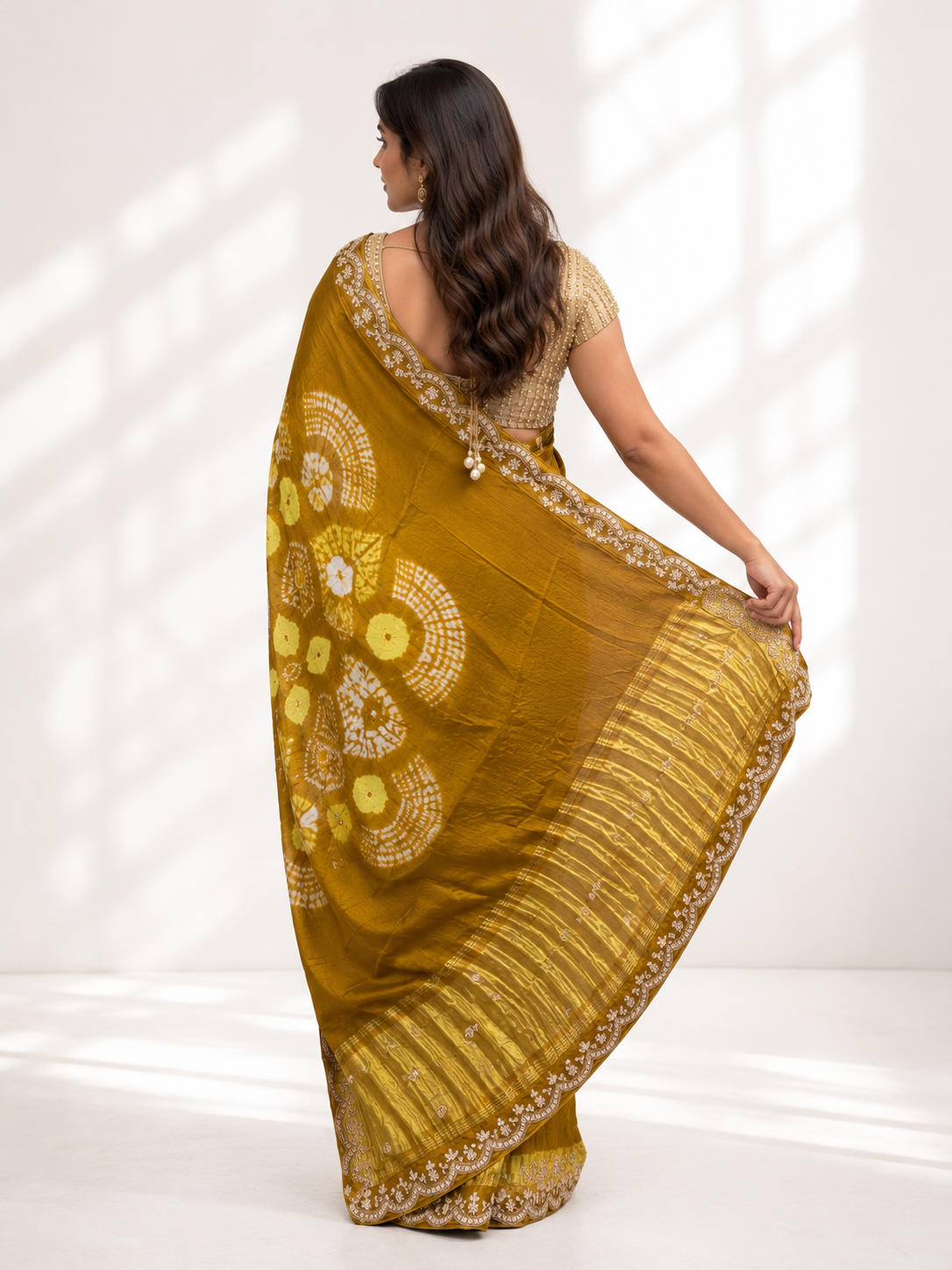 Modal Silk Tie-Dye Saree