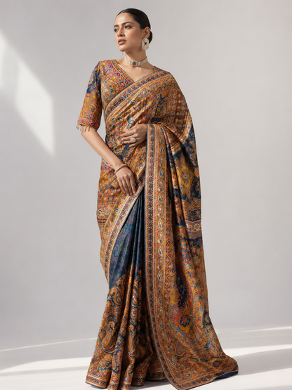 Chinon Silk Saree