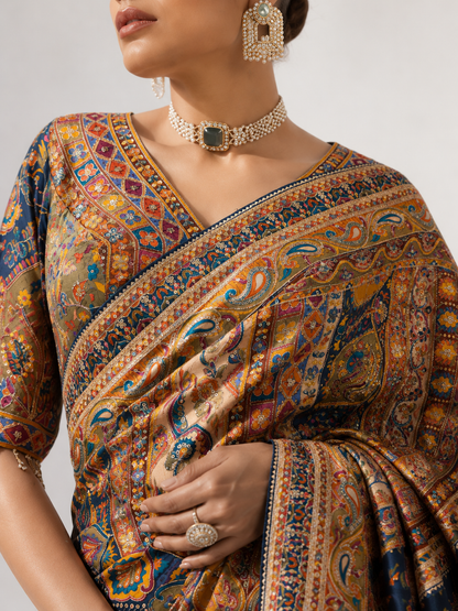 Chinon Silk Saree