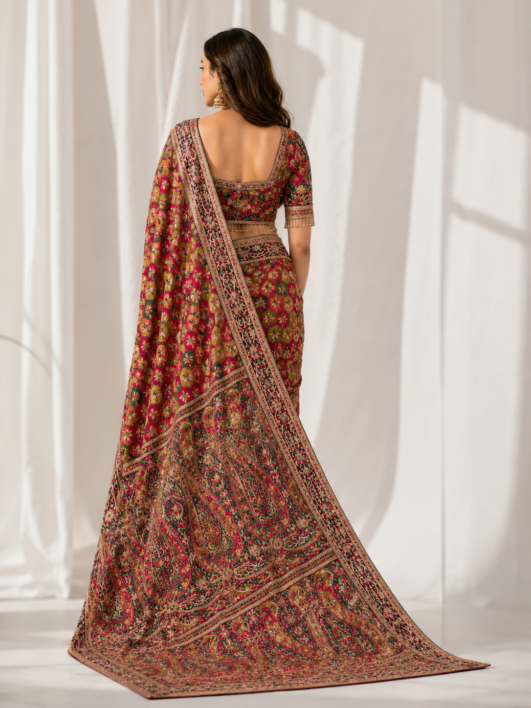 Chinon Silk Saree
