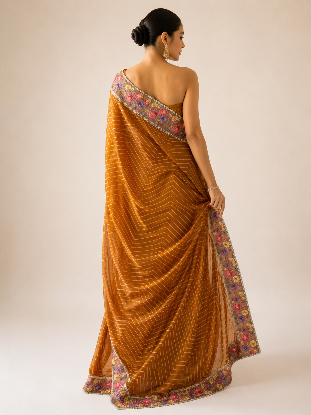 Organza Embroidery Saree