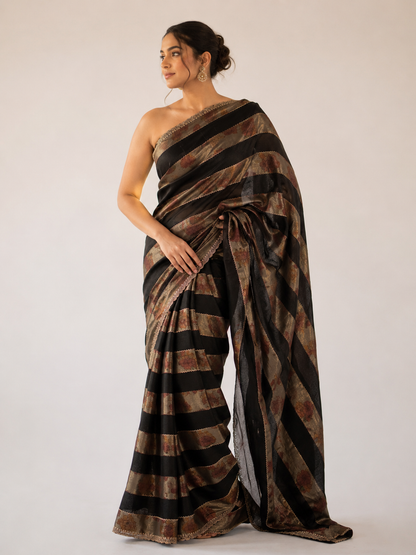Floral Crepe Silk Saree