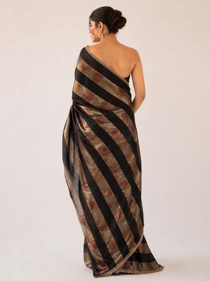 Floral Crepe Silk Saree