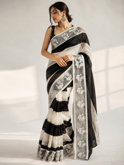 Crush Tissue Saree