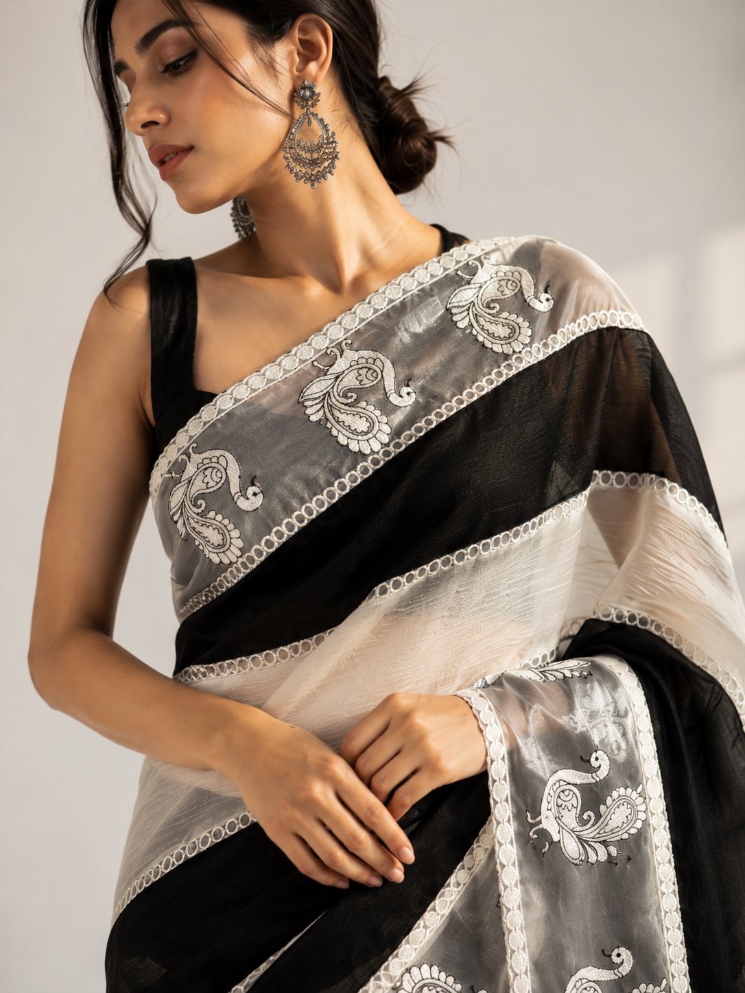 Crush Tissue Saree