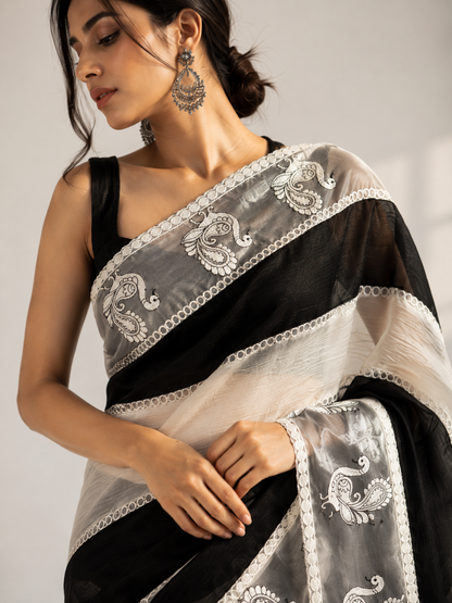 Crush Tissue Saree