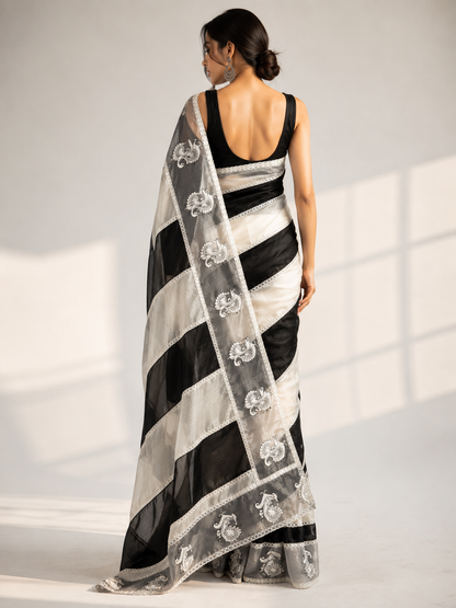 Crush Tissue Saree