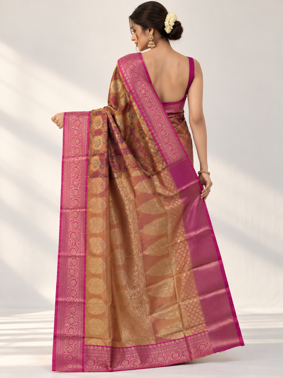 Katan Silk Contrast Saree