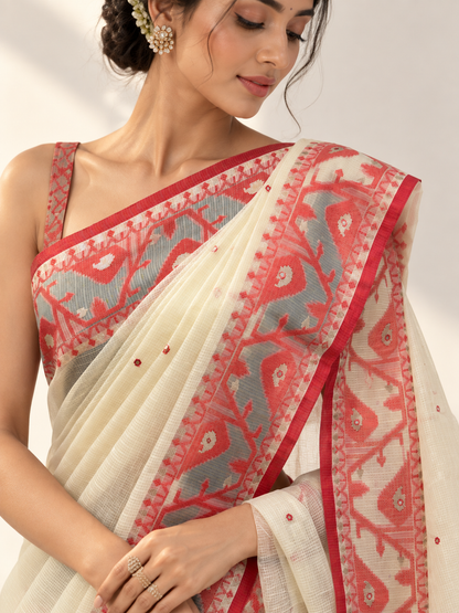 Dhakai Kota Tissue Saree