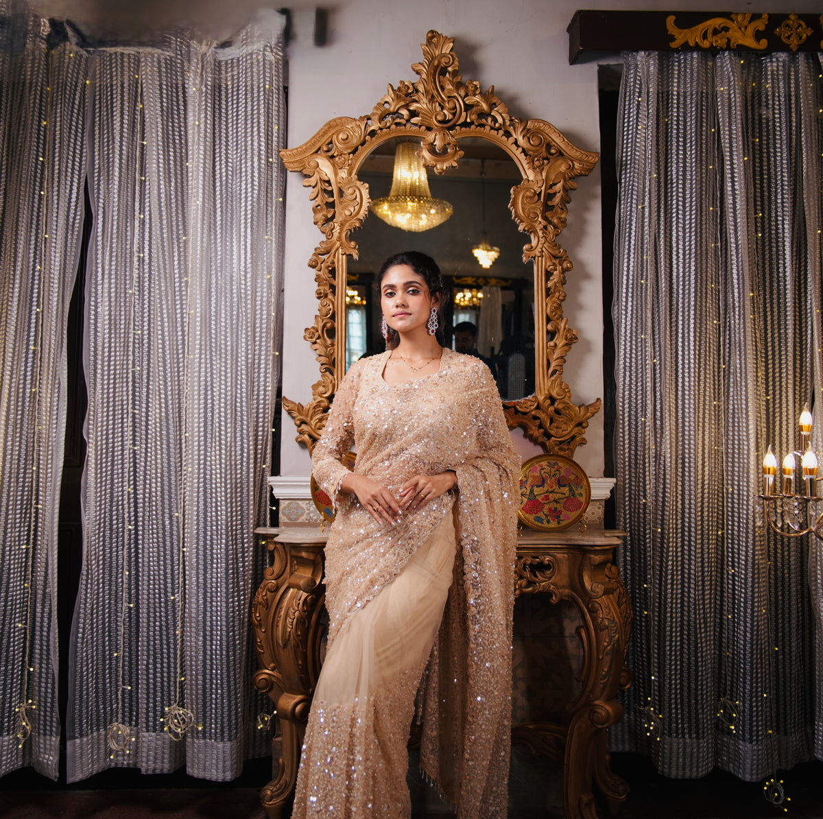 DESIGNER NET SAREE