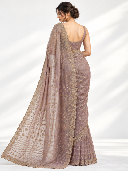 Swarovski Crush Tissue Saree